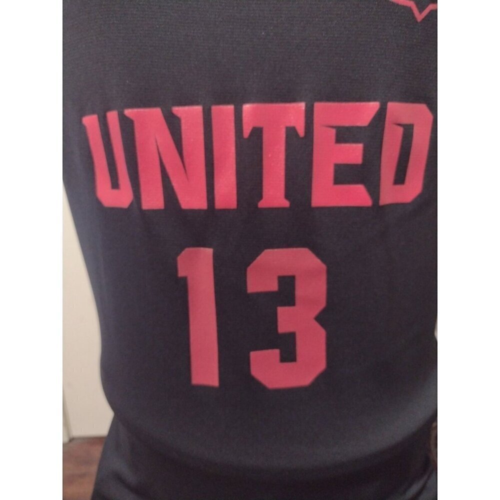 New NWT Nike Dri Fit MFR UNITED #13 Men's Soccer Jersey Shirt 2XL Black - Picture 6 of 13